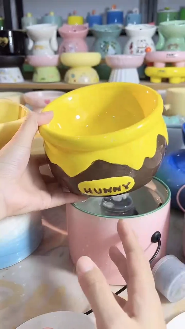 陶瓷蜜罐斜口碗防推翻