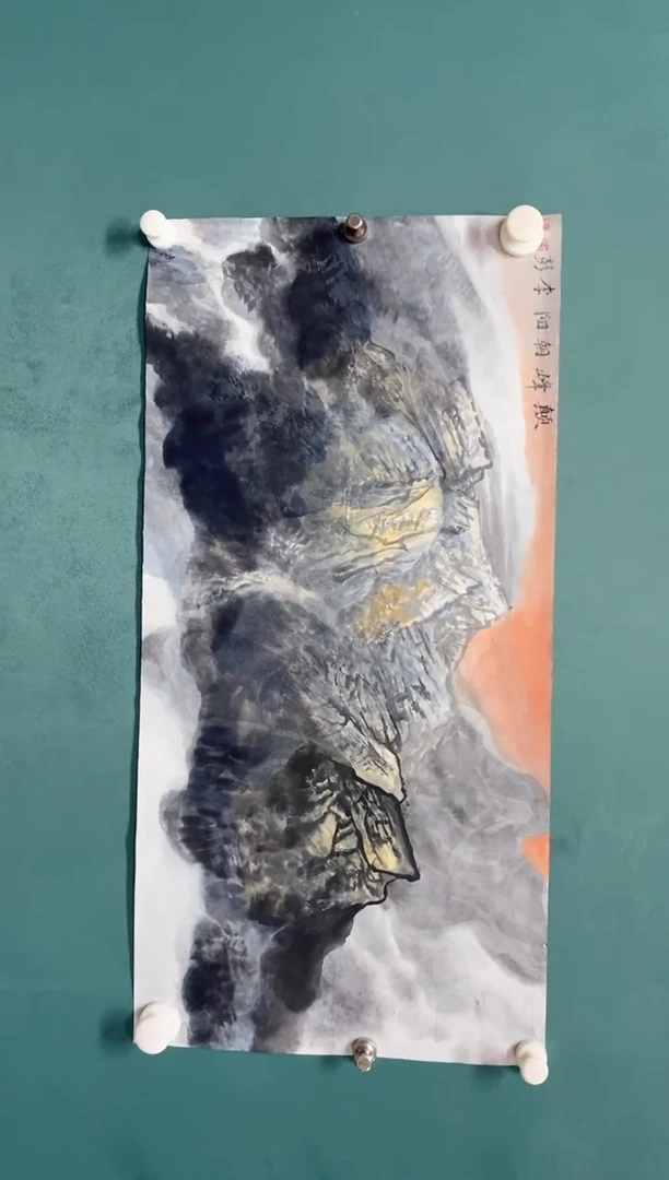 国画李彭老师山水作品福利