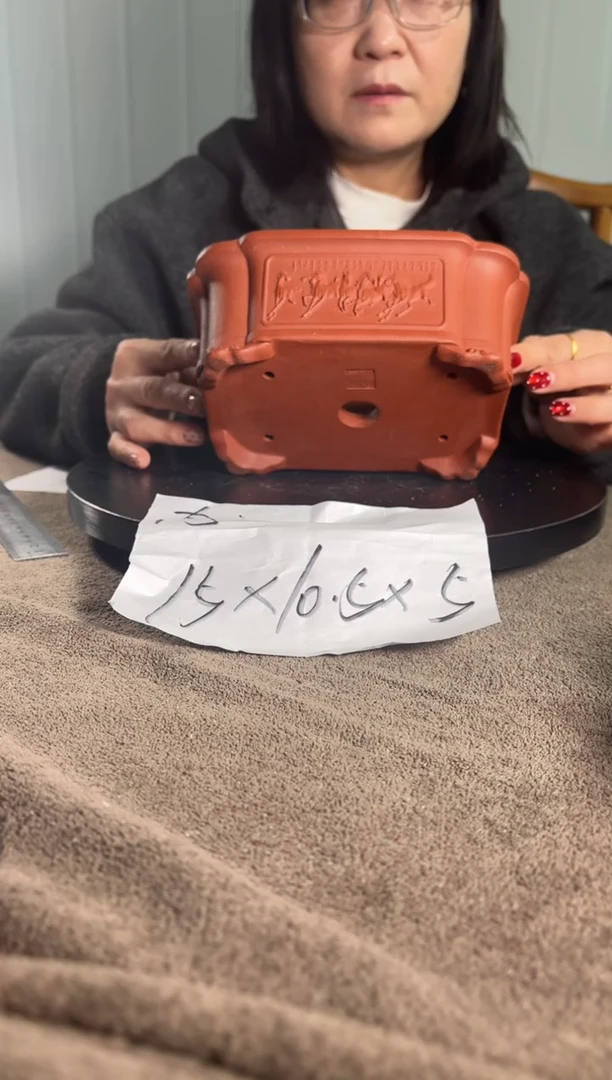 宜兴紫砂花盆小盆