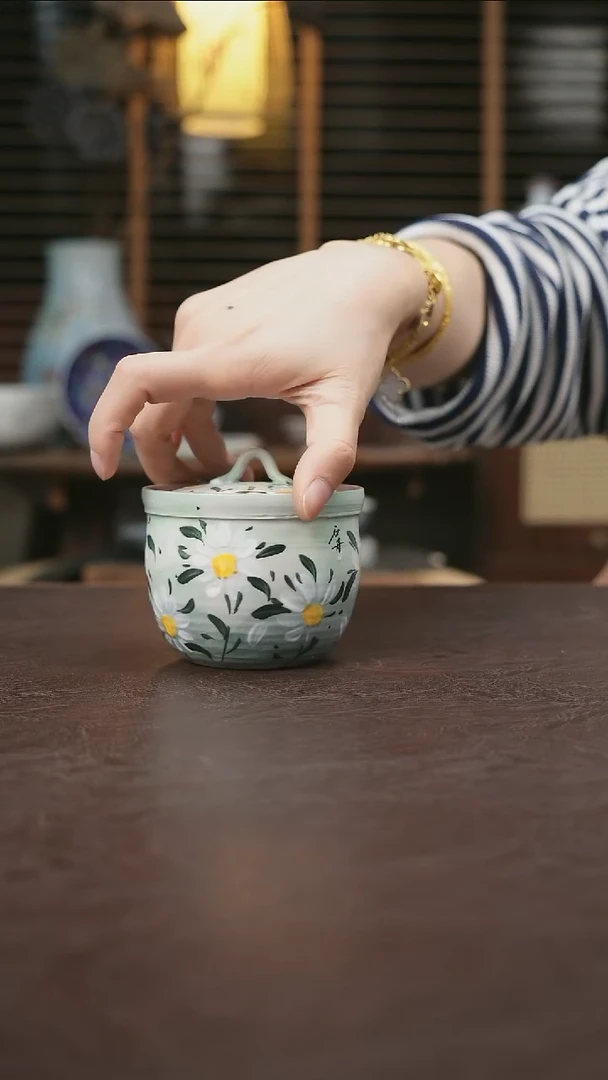 杯景德镇陶瓷杯碗柴烧多人