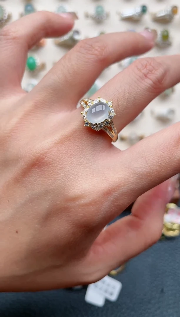 【闪购商品】翡翠戒指银S925镶嵌1111