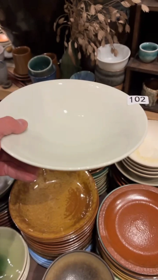 瓷片财****儿102定白斗盘1个