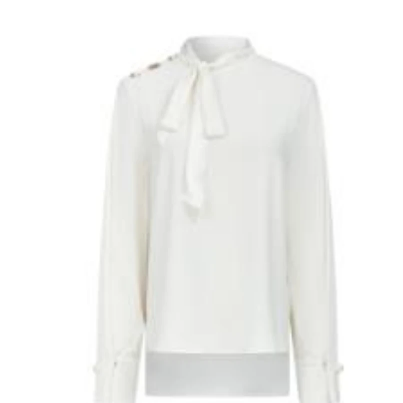 【众心专属】春季衬衫中长款系带设计衬衣秋冬连帽上衣M311305793