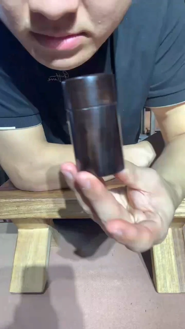 东非黑黄檀（紫光檀）收纳罐