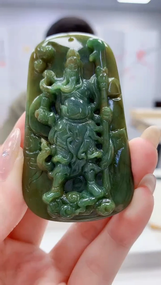 未镶嵌定制翡翠4917jw-毛货挂件147