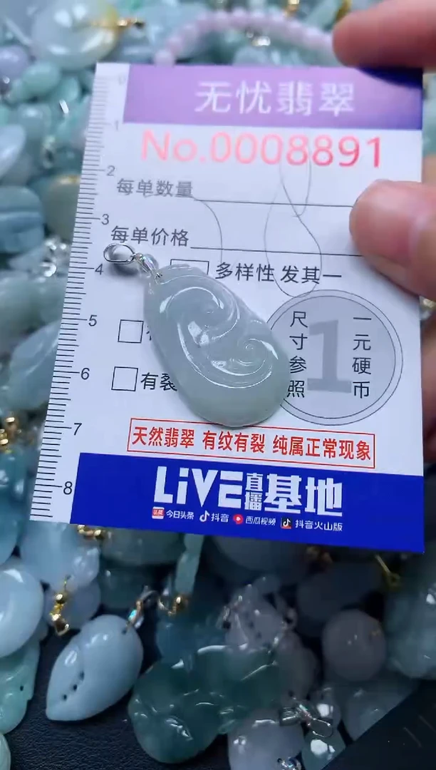 颈饰未镶嵌翡翠8891