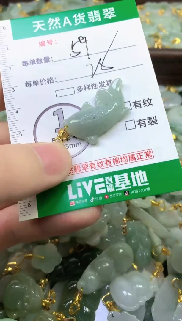 颈饰未镶嵌翡翠纯天然缅甸A货翡翠59