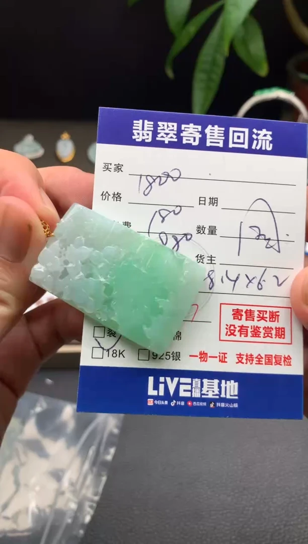 颈饰18K金镶嵌翡翠21015900