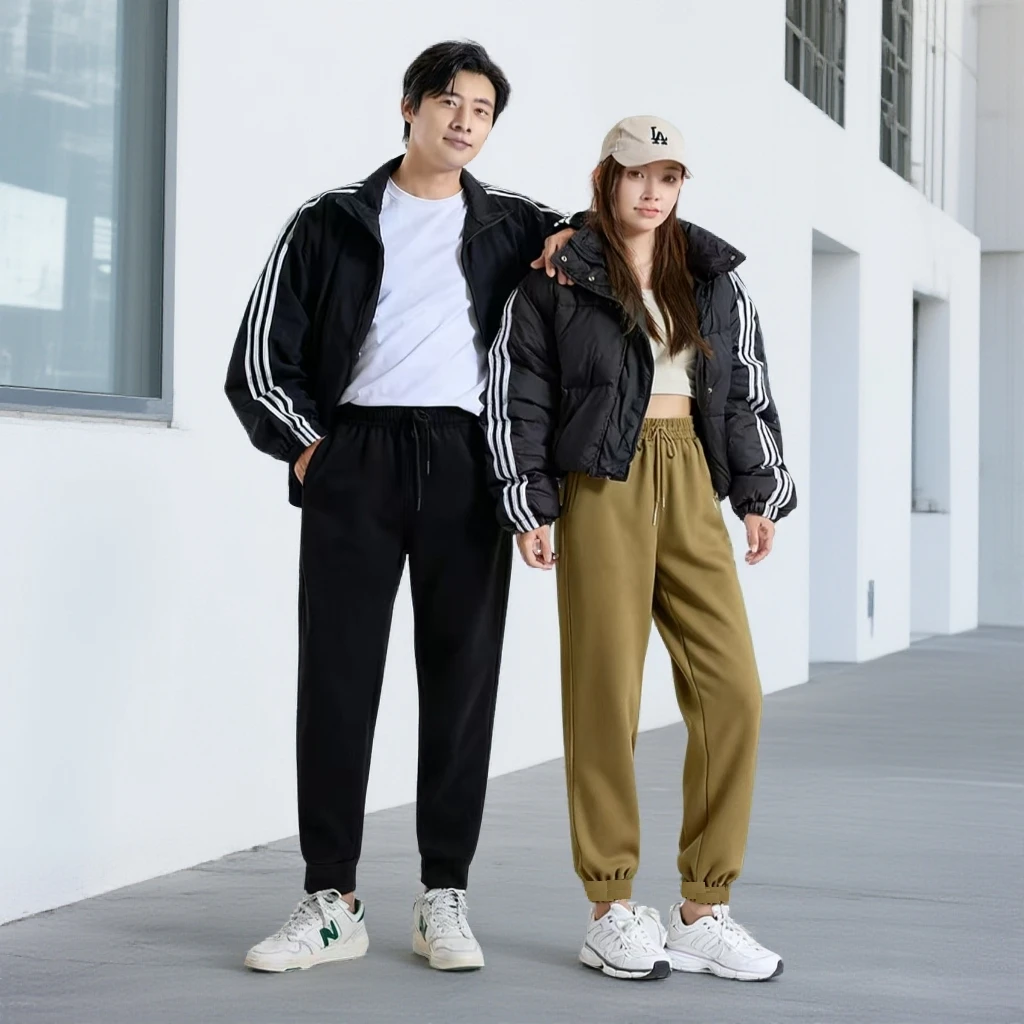 【秋叶黄】90鹅绒！秋冬女士AB面热能百搭羽绒裤保暖-2391