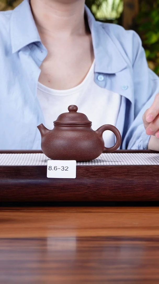 茶壶紫砂8.6-32 清灰紫 容天微瑕220