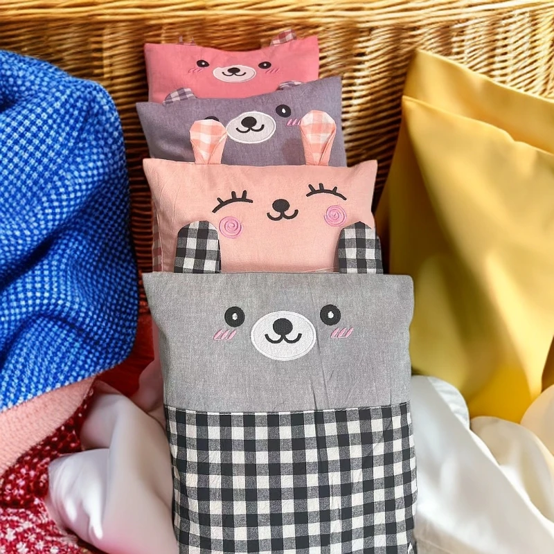 儿童全棉可拆洗全荞麦枕宝宝枕幼儿园午睡枕舒适透气吸汗护颈亲肤