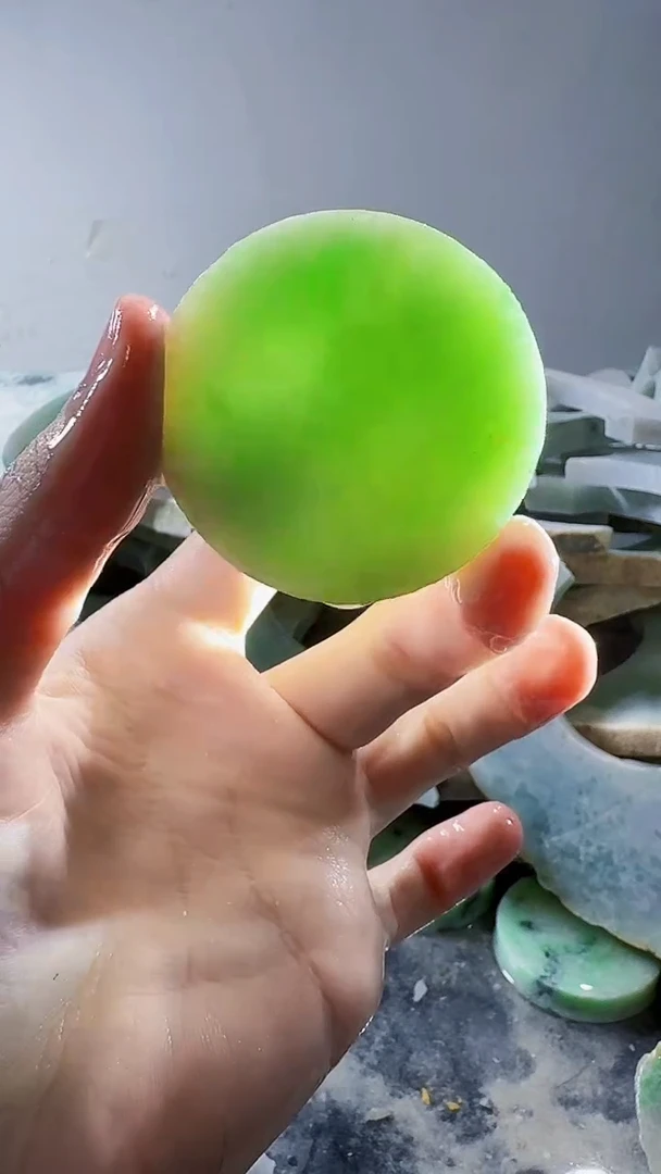 裸石翡翠缅甸翡翠A货文108