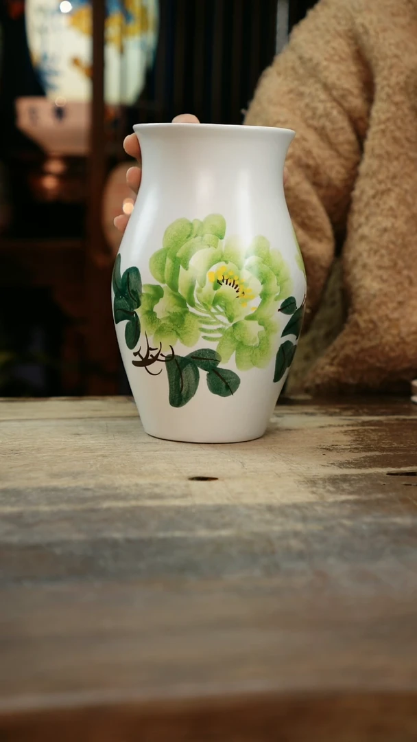 【闪购商品】瓷片景德镇纯手工釉下彩精品花瓶