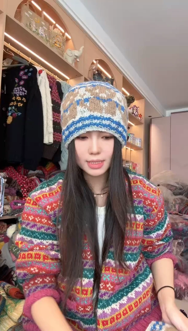 羊毛小熊冷帽