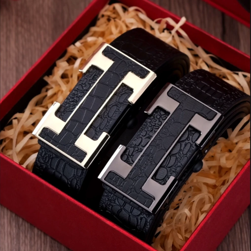 【6.18好物节】H牛皮高端自动扣腰带商务时尚百搭潮流轻奢款