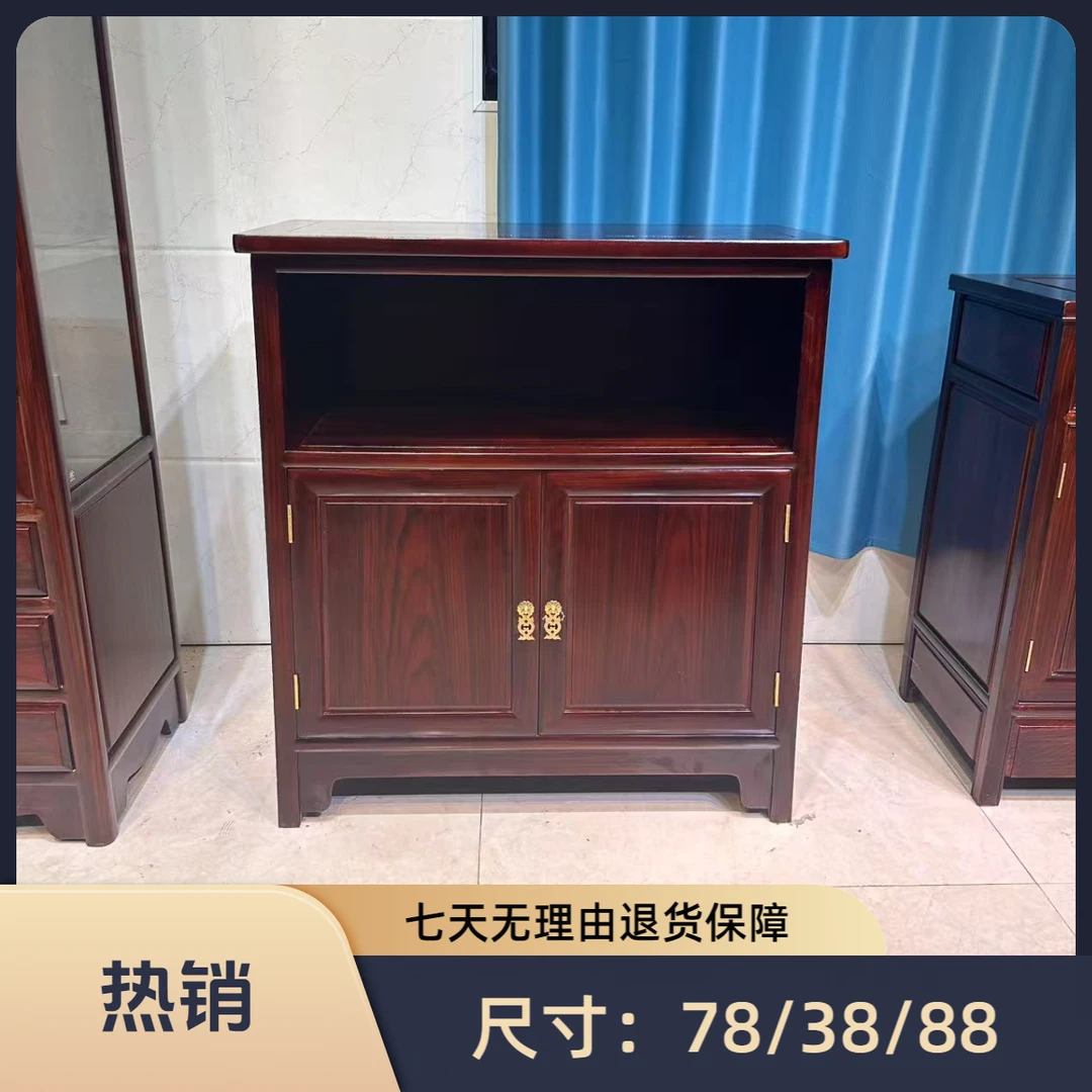 黑酸枝多功能餐边柜茶水柜收纳柜适用于客厅玄关