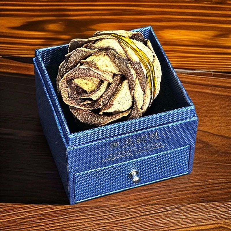 瑞致堂新会陈皮玫瑰造型陈皮礼盒核心天马干仓自然陈化