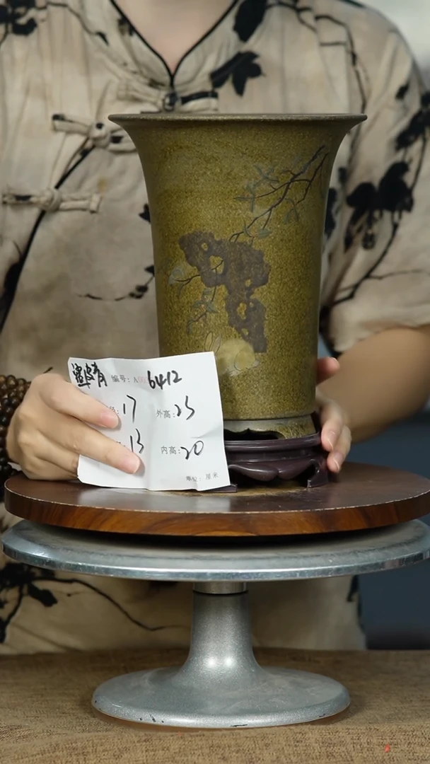 紫砂花盆6412+S紫砂花盆紫砂