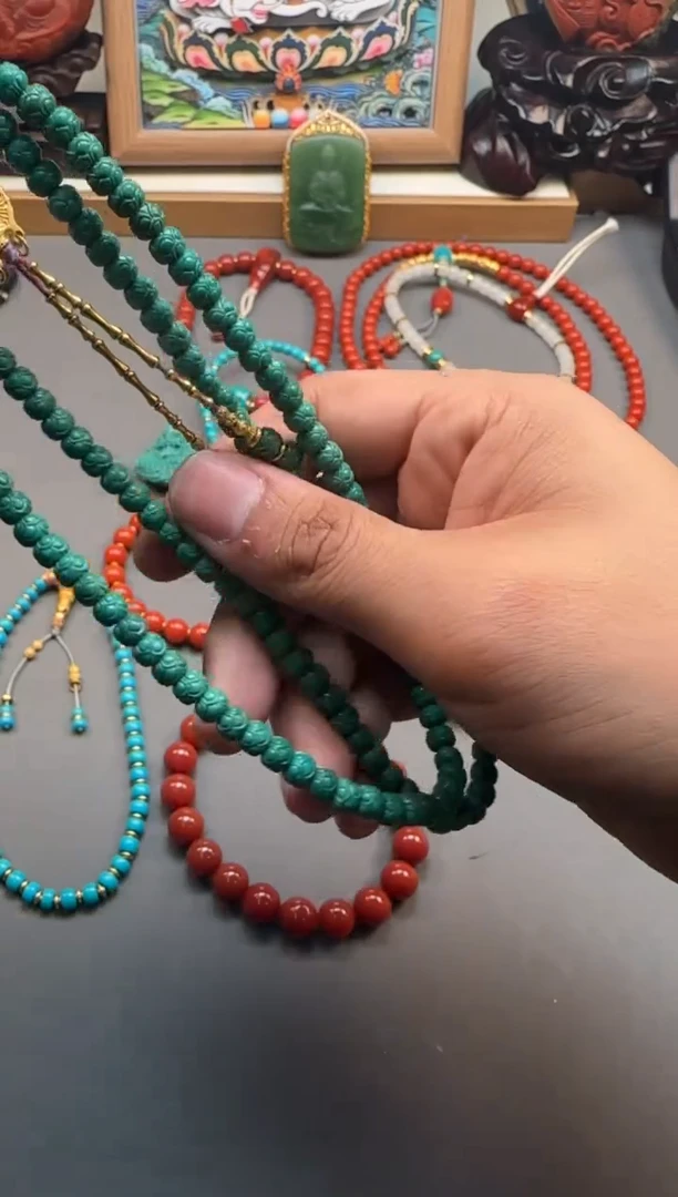 【闪购商品】绿松石手串手串未镶嵌手串手串108