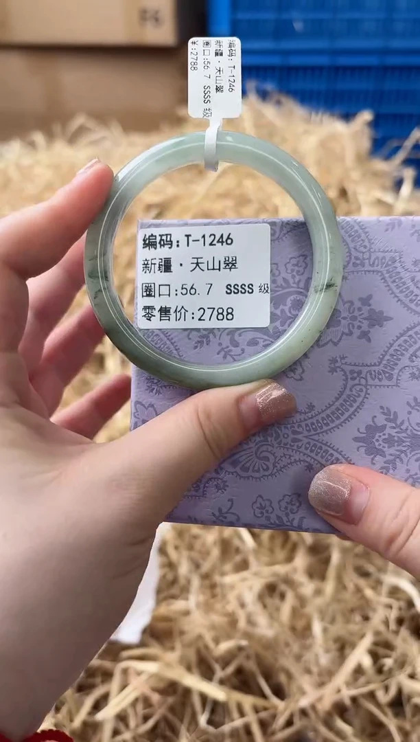 未镶嵌手镯石英质玉T-1246