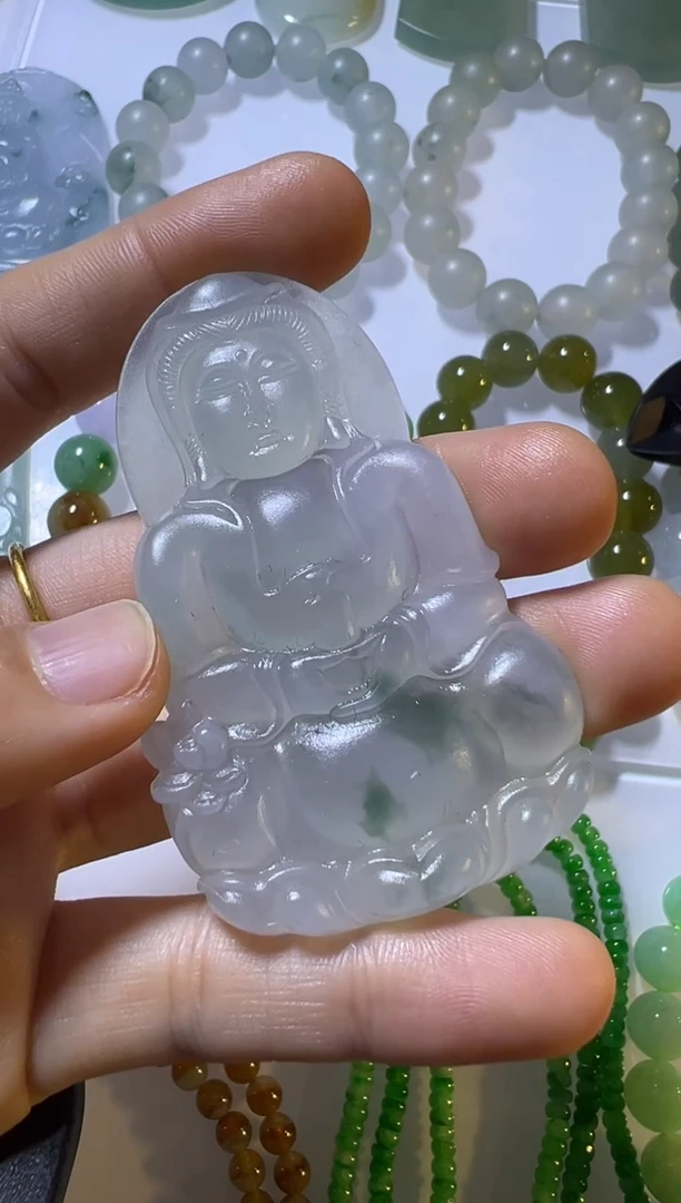 未镶嵌定制翡翠观音