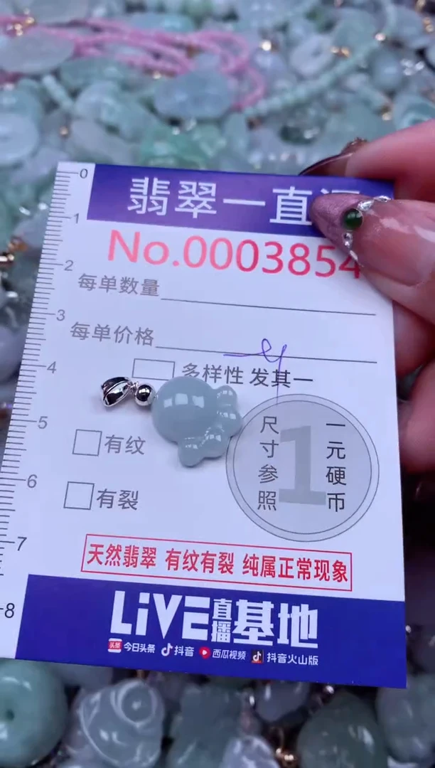 吊坠(不含链)未镶嵌翡翠3854