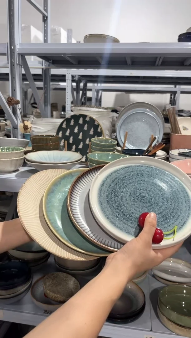 瓷片外贸尾货瑕疵满20包邮X4 小盘组合