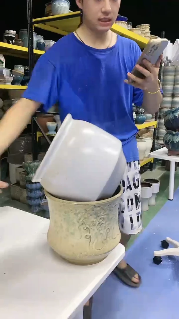 宜兴紫砂粗陶花盆61