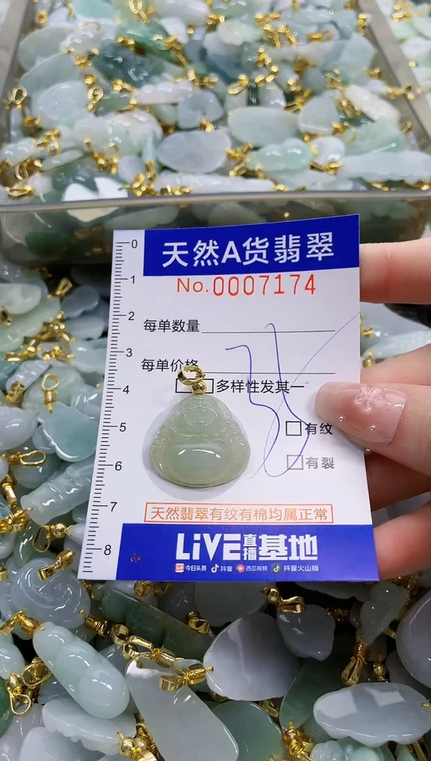 颈饰未镶嵌翡翠天然A货翡翠