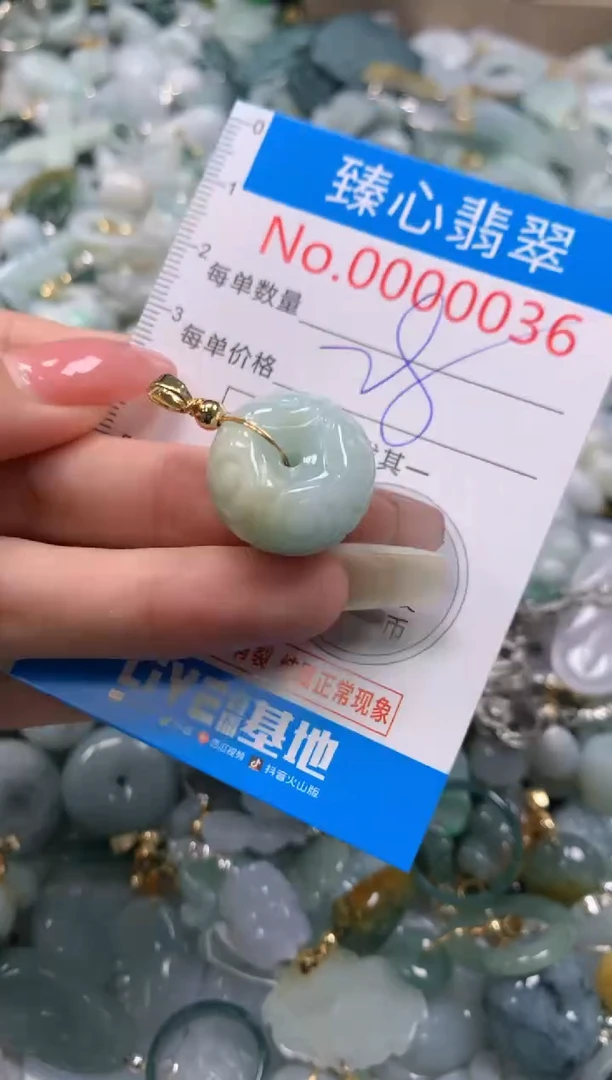 翡翠未镶嵌颈饰036
