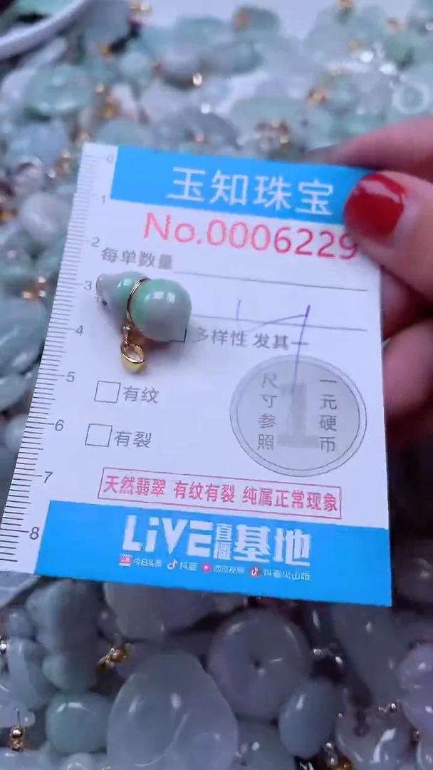 吊坠(不含链)未镶嵌翡翠6229