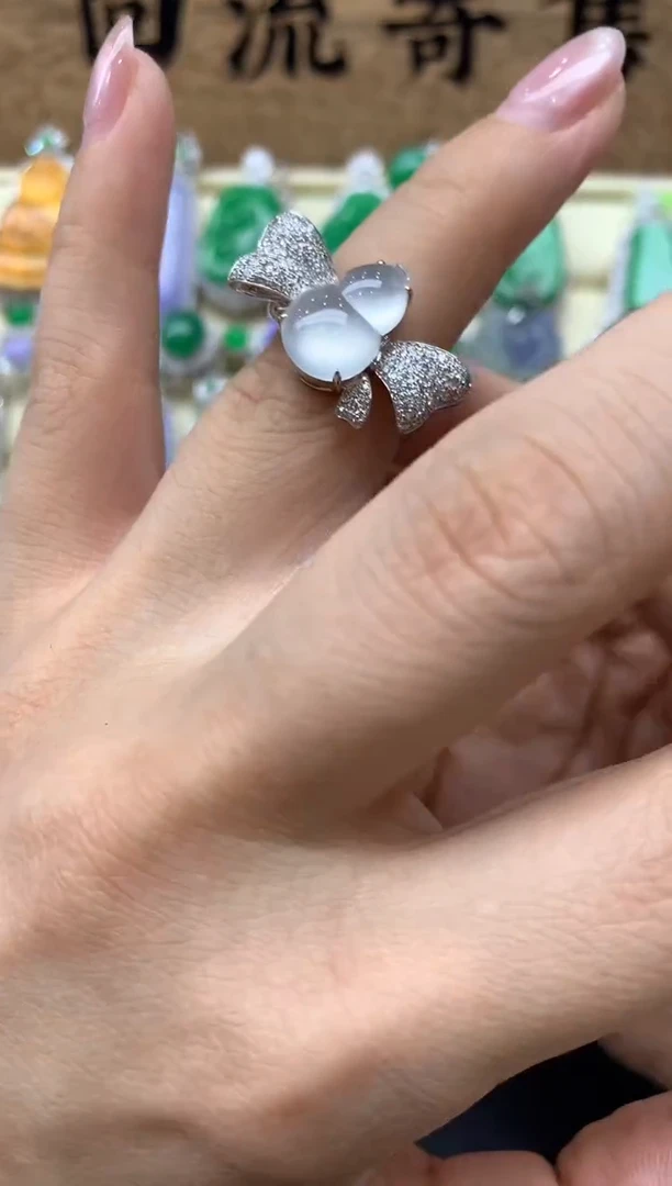 【闪购商品】翡翠戒指18K金镶嵌513-中国好珍宝