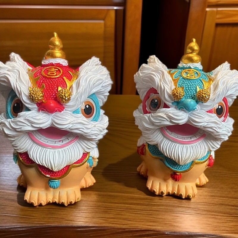 醒狮创意小茶宠个性高档可爱摆件家用可养茶道茶台电视柜摆件