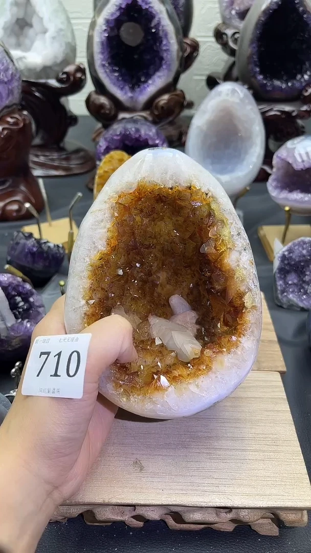 未镶嵌大型摆件（非配饰）紫晶710号龙蛋