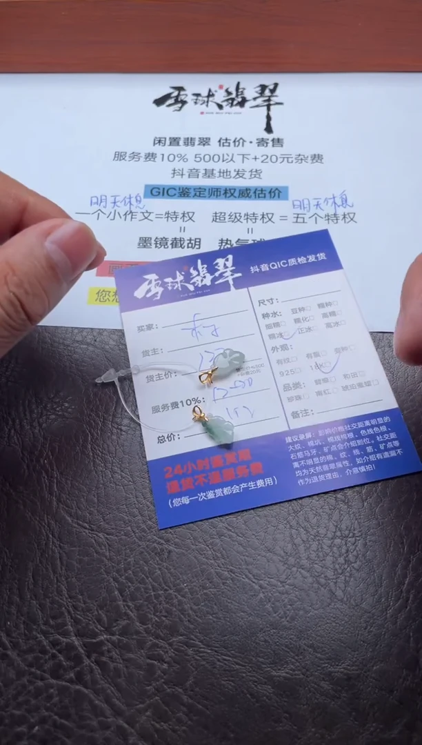 颈饰18K金镶嵌翡翠C****i20131129025