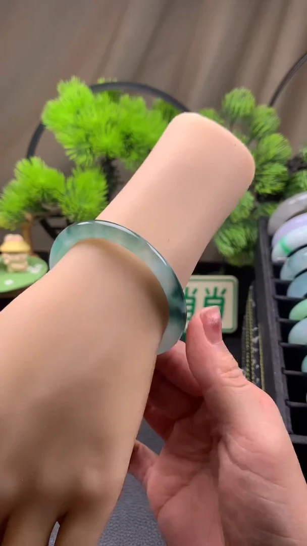 未镶嵌手镯翡翠11354-51.4-5.5-6.8