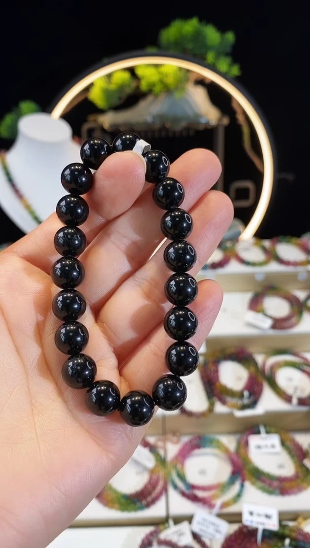 【闪购商品】碧玺手链未镶嵌 G2261素圈颜色微差