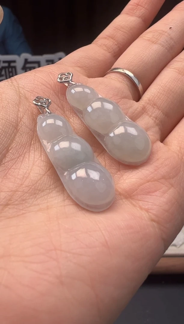 吊坠(不含链)银S925镶嵌翡翠 缅甸珠宝严选多样性发其一