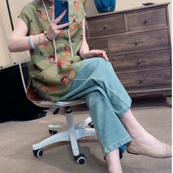 【婷婷专属福利】高端棉裤牛仔裤香云纱裤子百搭女装裤子时尚