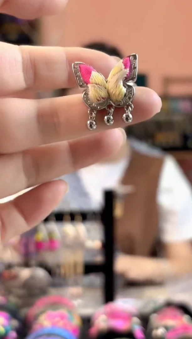 织绣艺枝独绣手工饰品30
