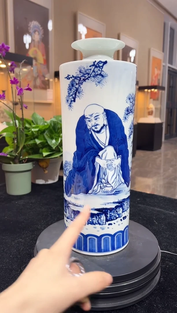 其他瓷崔景哲-瓷器-H小-抱膝烟汀