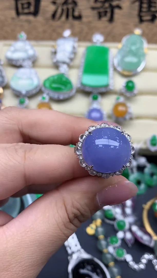 【闪购商品】翡翠戒指18K金镶嵌713-中国好珍宝