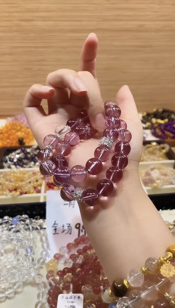 水晶手串未镶嵌天然水晶保真保天然