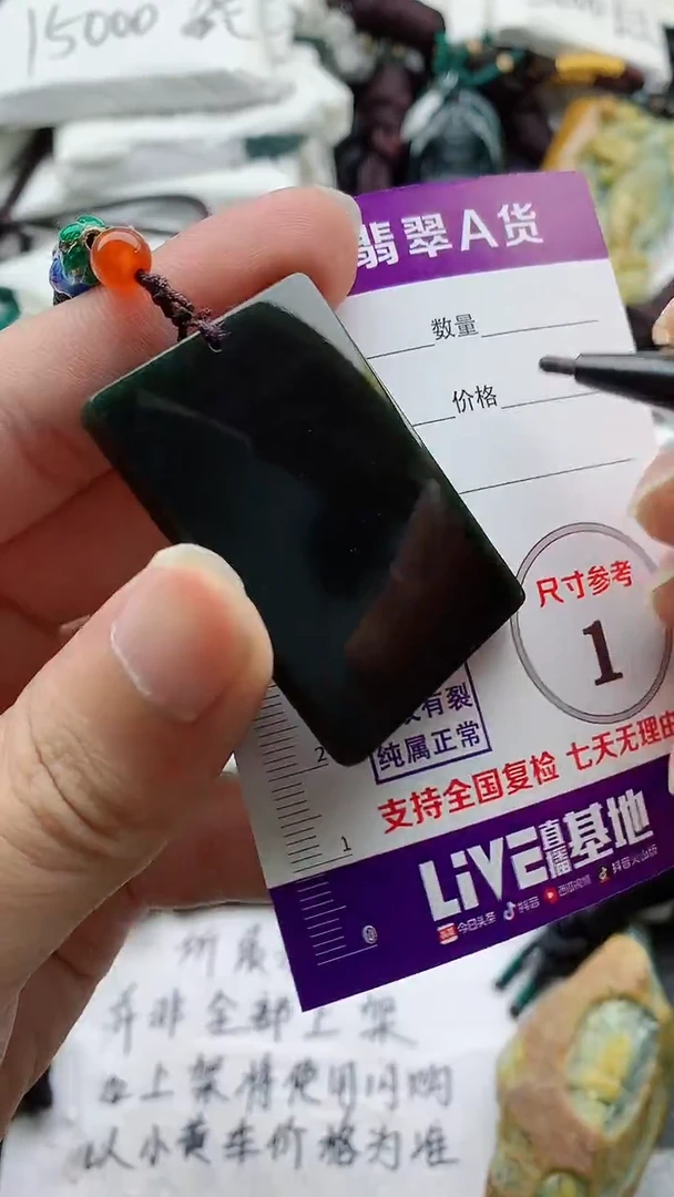 颈饰未镶嵌和田玉（墨玉）888