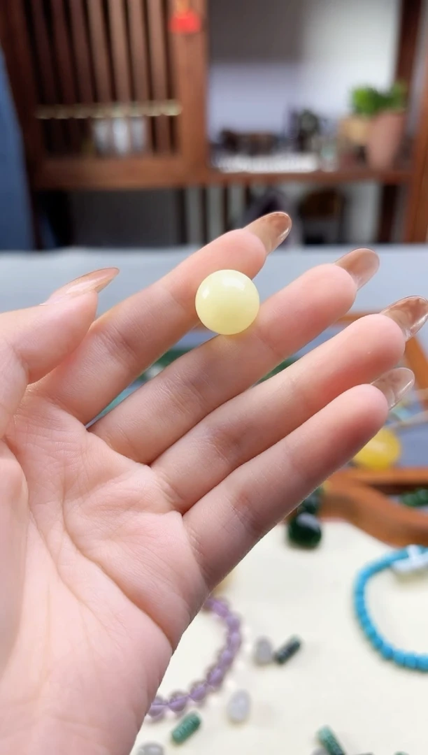 裸石蜜蜡未镶嵌蜜蜡单珠配饰HS