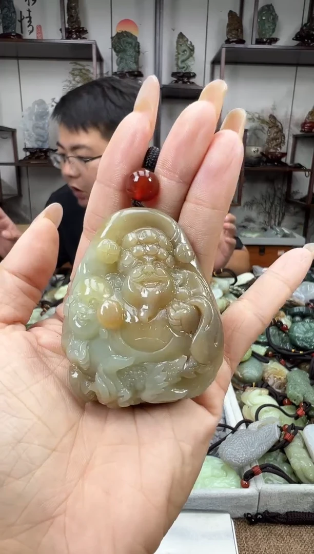 和田玉未镶嵌把件1