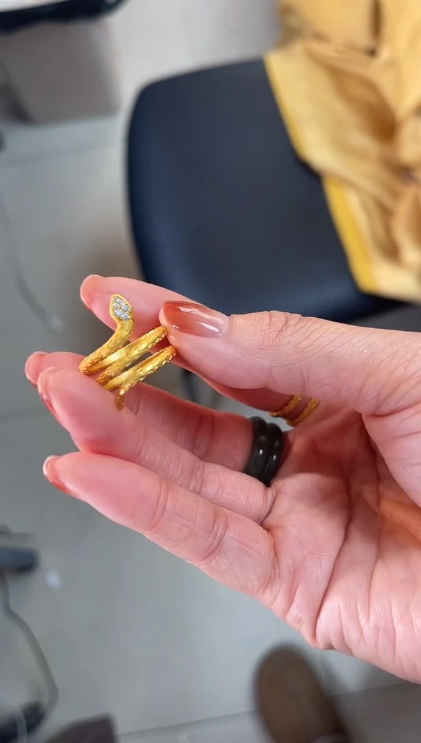 【闪购商品】407号蛇型景泰蓝戒指