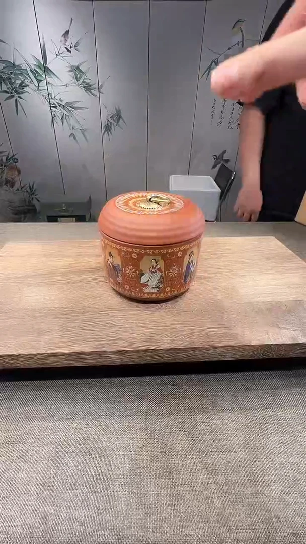 @微光茶器四大美人小号茶叶罐G2153