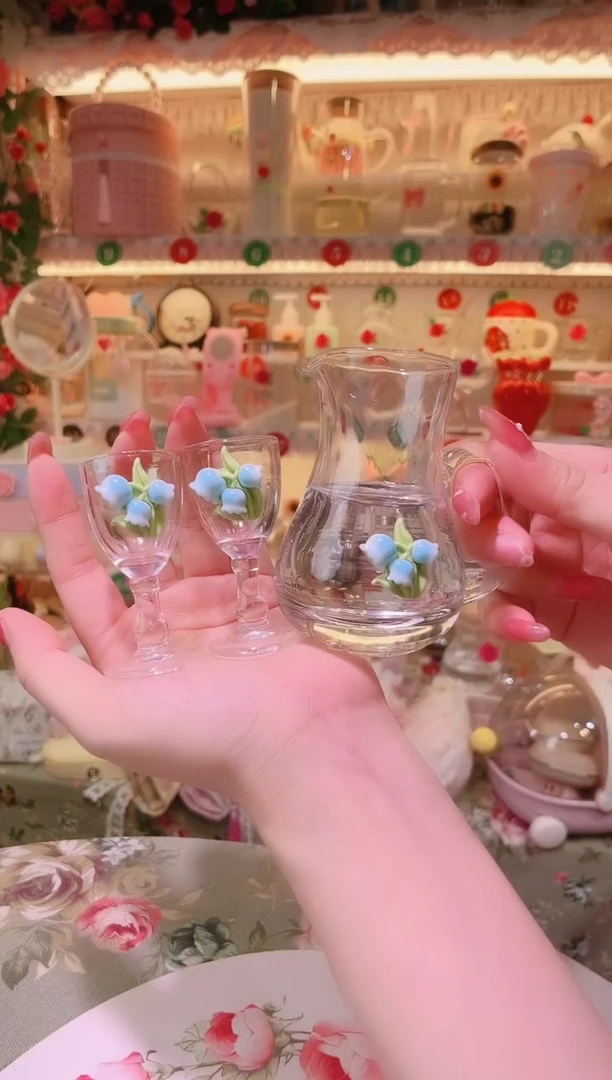 铃兰花分酒器套装——手工制作品质好！