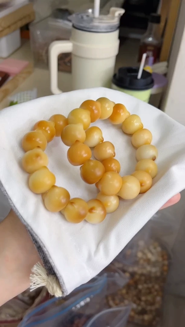 菩提根/象牙果手串r64干磨猫猫头20+手串